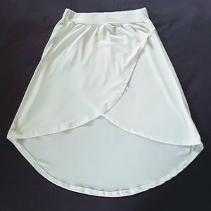 Girls Short White Skirt